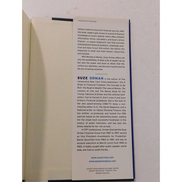 Women & Money By Suze Orman Owning The Power To Control Your Destiny 2007 HBDJ - Picture 4 of 6